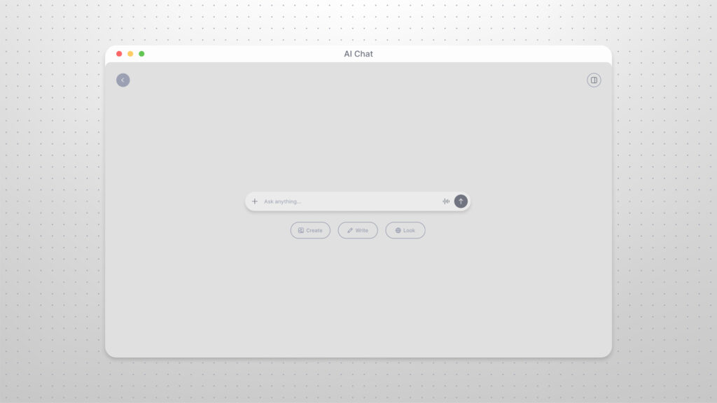 AI chat interface illustrating practical AI use for SMEs